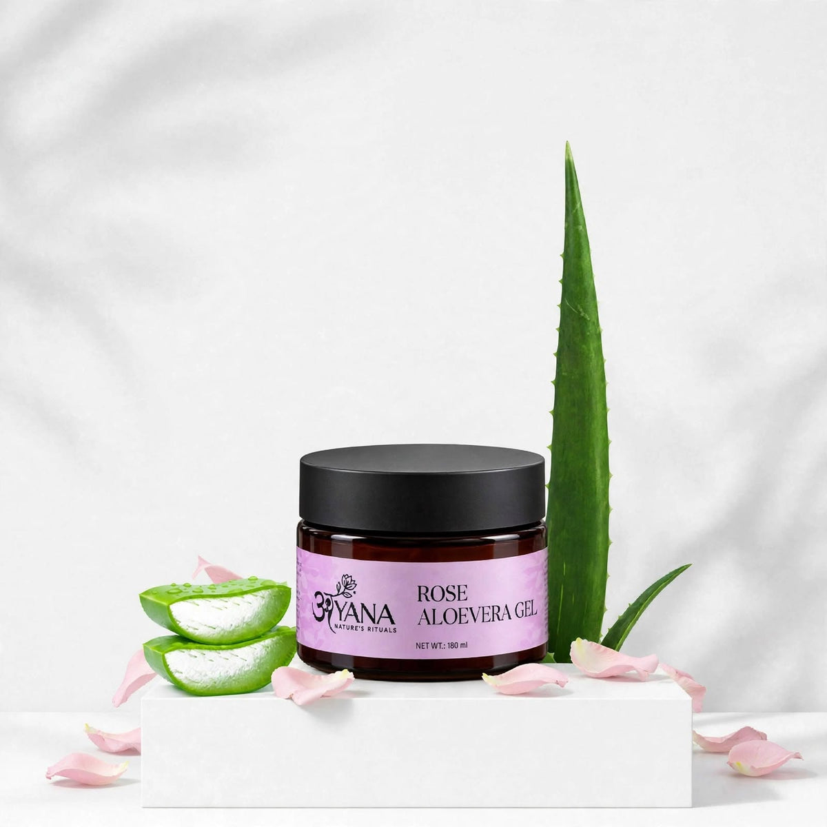 Rose Aloe Vera Gel 180 ml โ For Face, Skin & Hair | AYANA Nature's Rituals