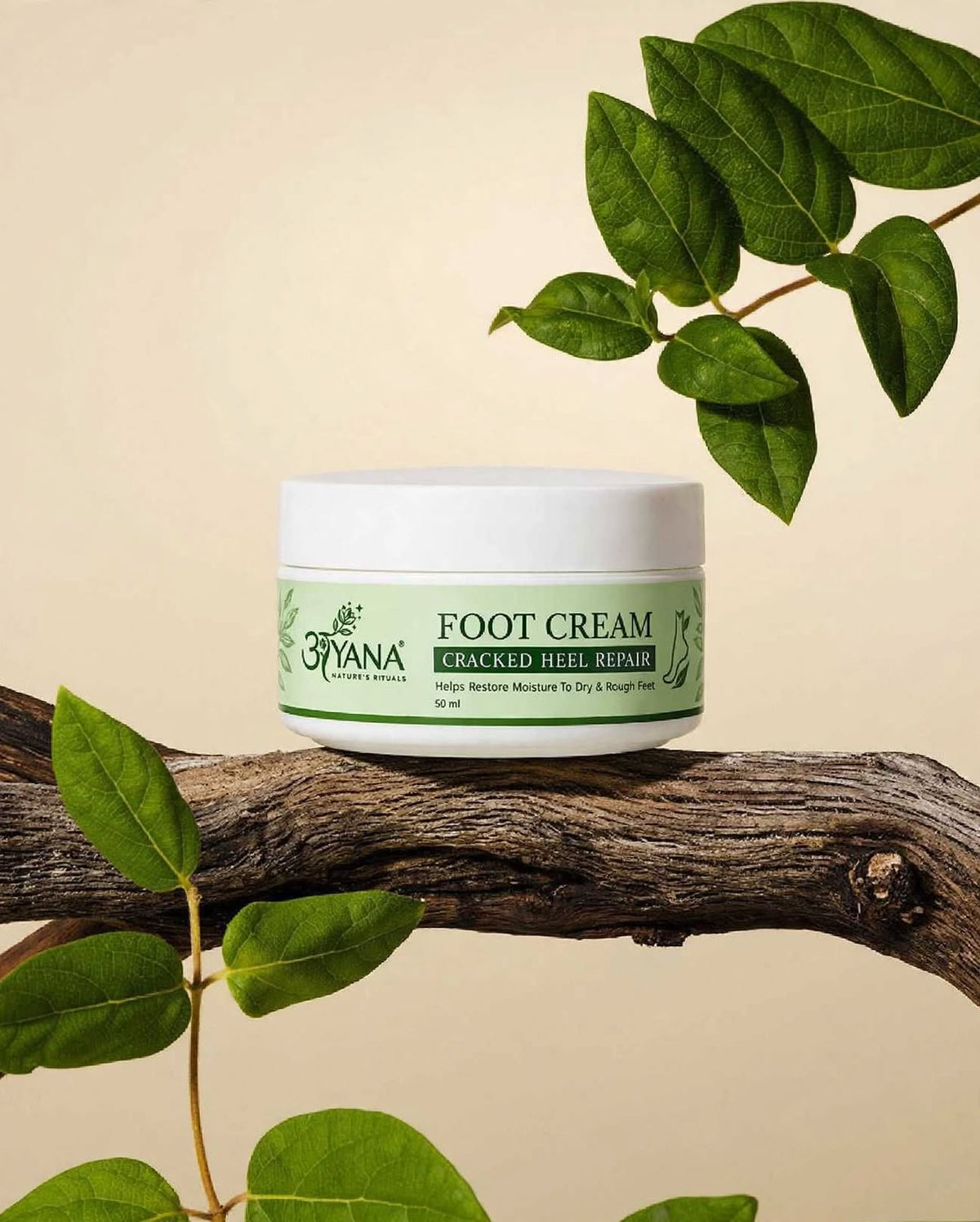 AYANA Foot Cream for Cracked Heels – Moisturizing Cream for Dry, Rough Feet | 50 ml